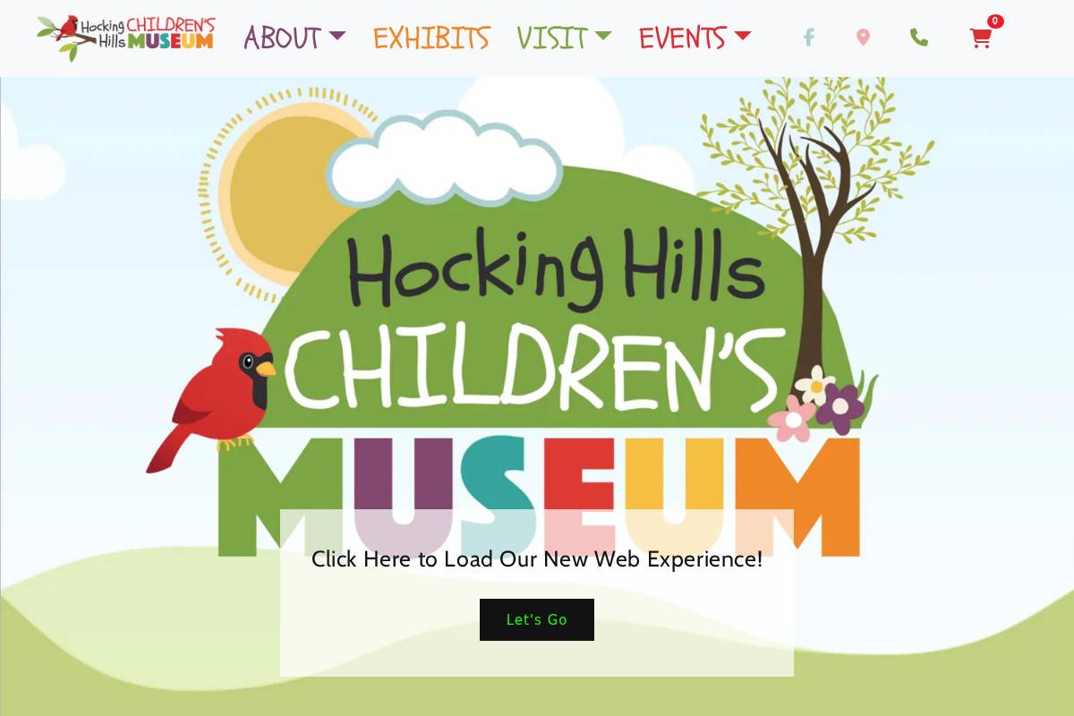 hhchildrensmuseum.com homepage screenshot