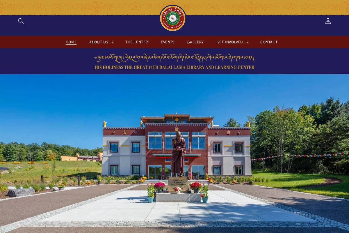 hhdalailamalibrarylearningcenter.org homepage screenshot