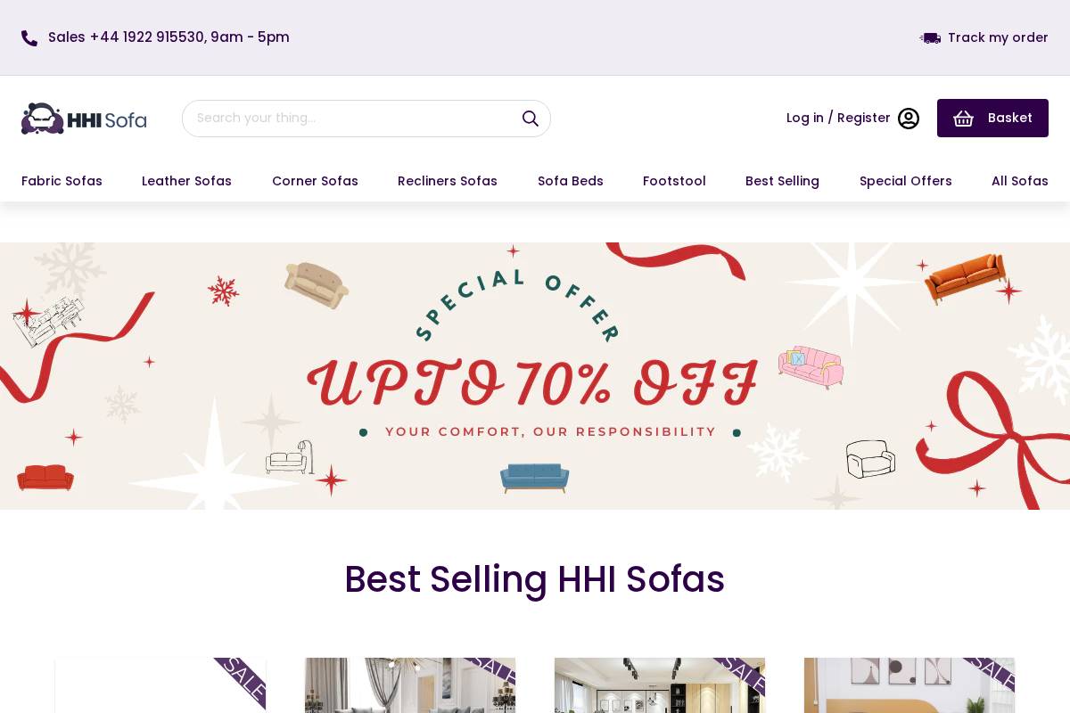 HHI Sofa Ltd homepage screenshot