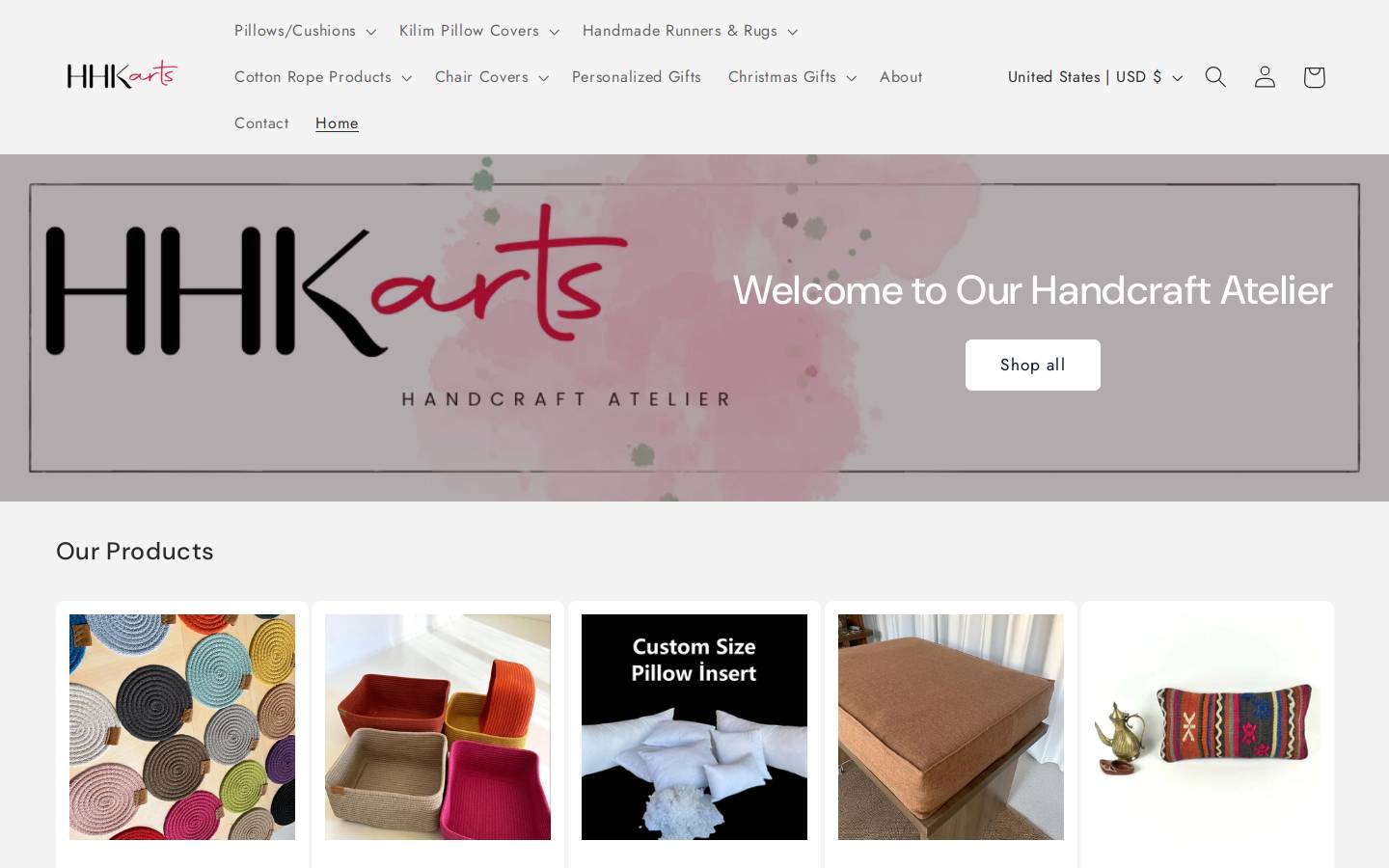 hhkarts.com homepage screenshot