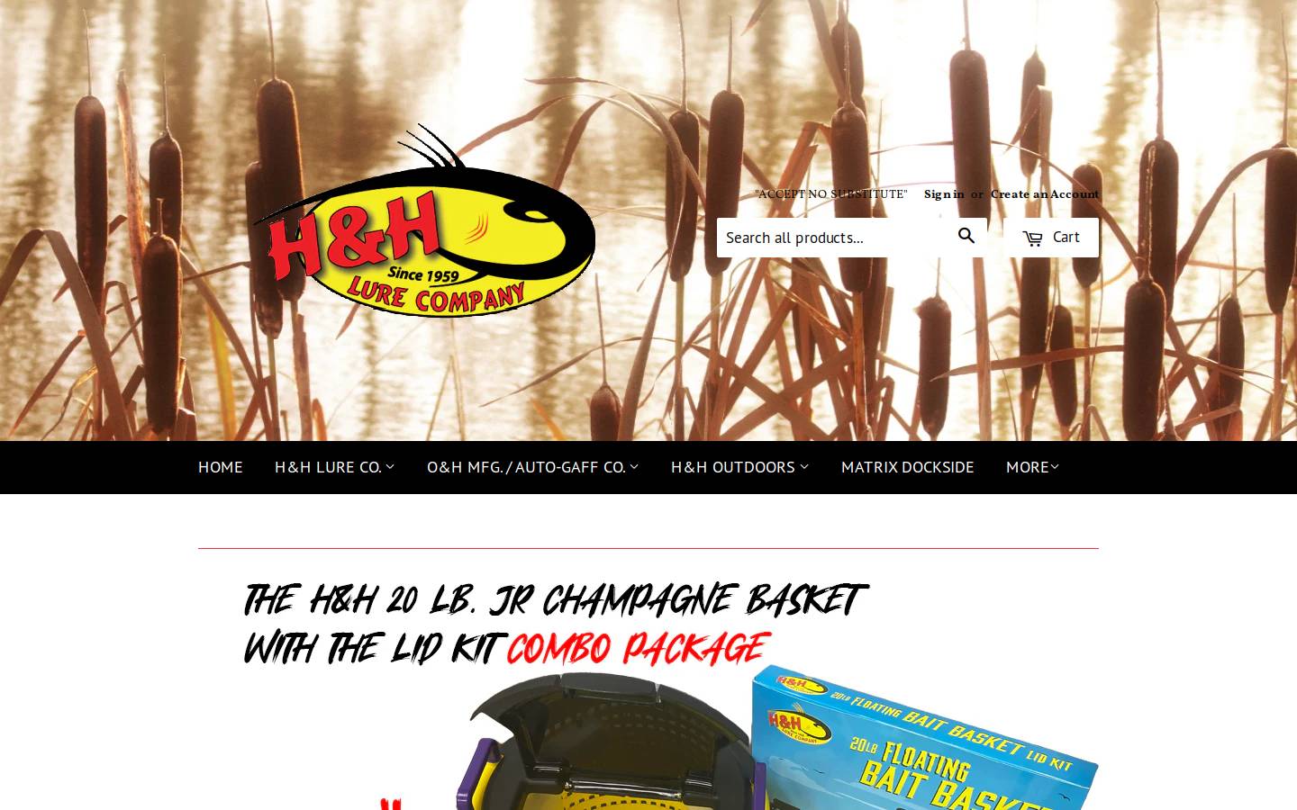hhlure.com homepage screenshot