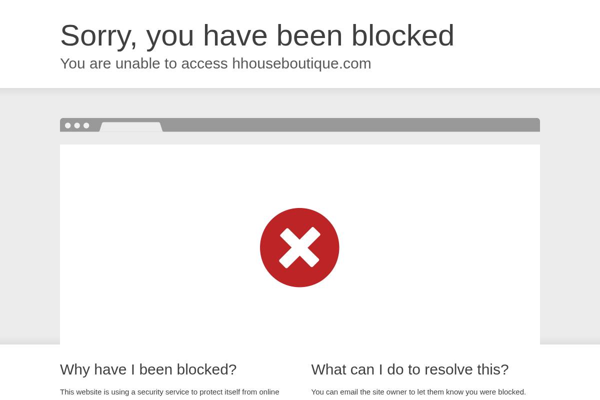 hhouseboutique.com homepage screenshot