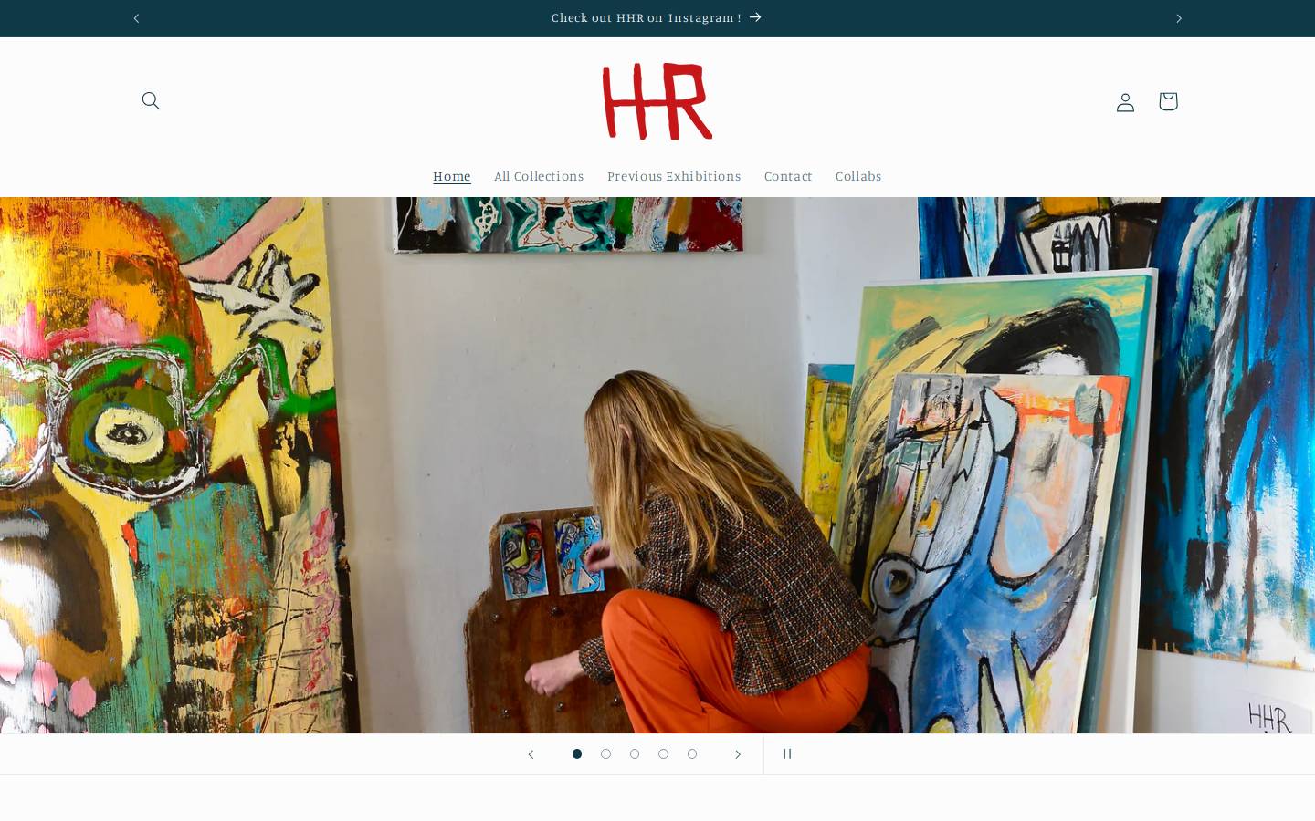 hhr-art.com homepage screenshot