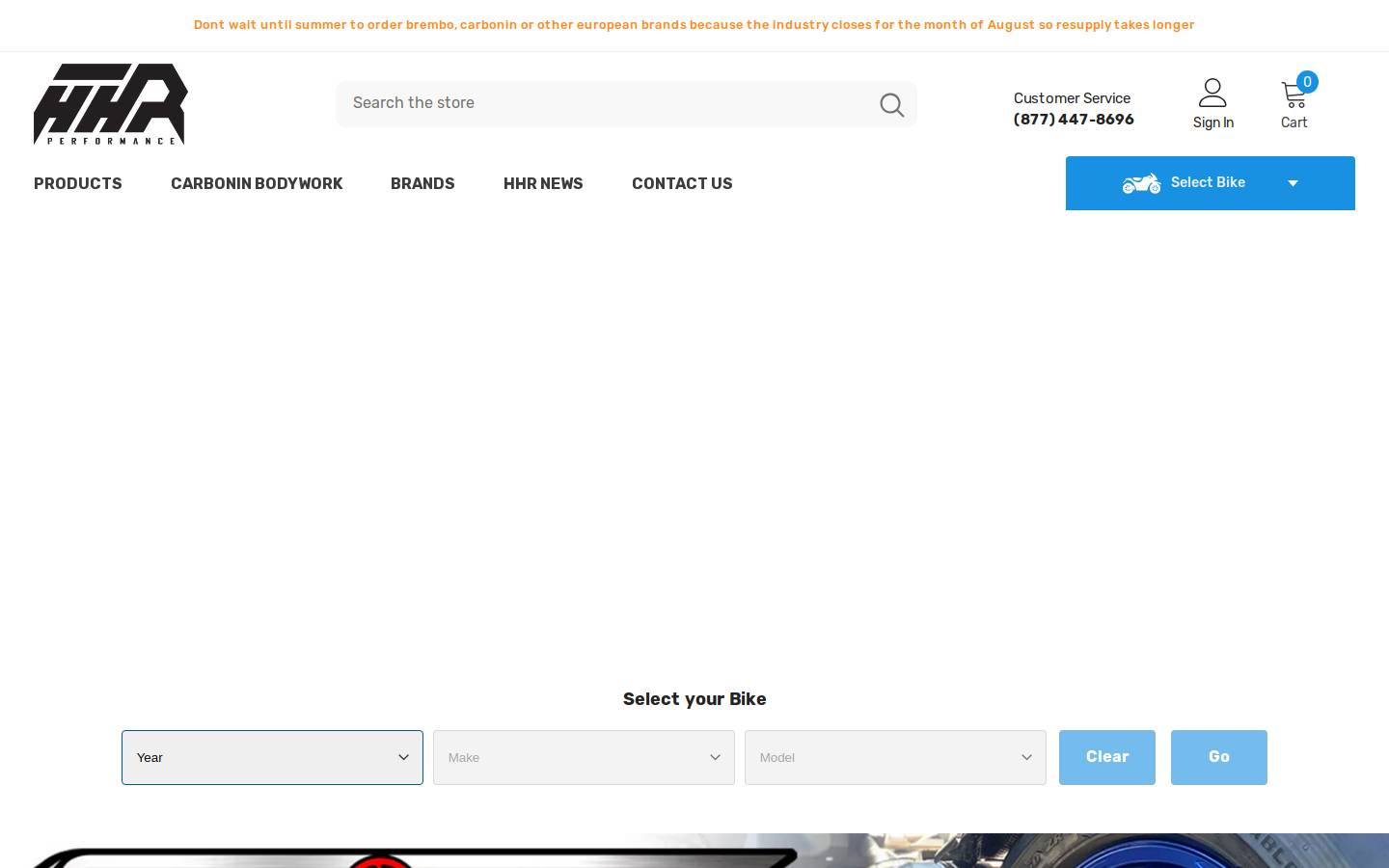 hhrperformance.com homepage screenshot