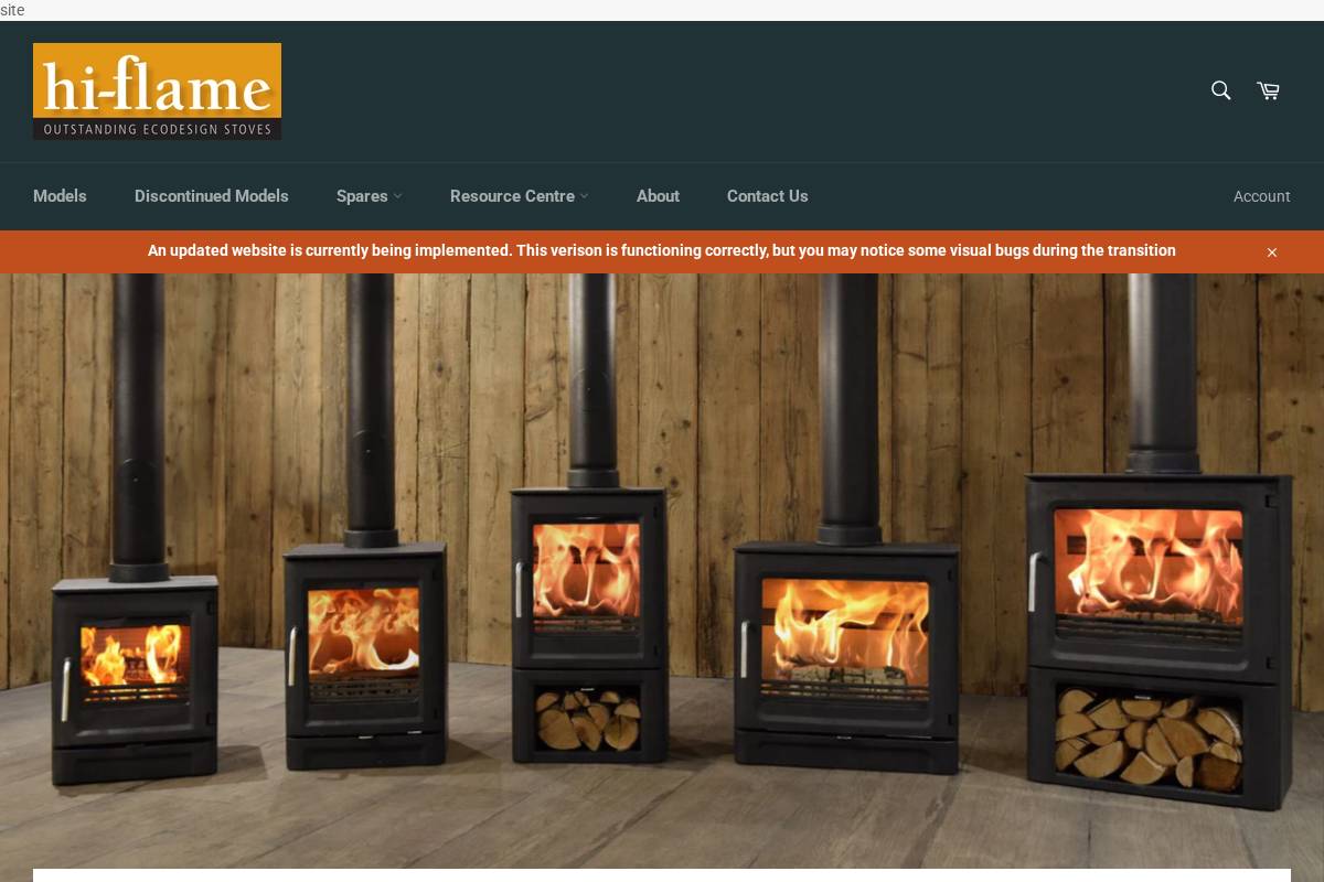 hi-flame.co.uk homepage screenshot