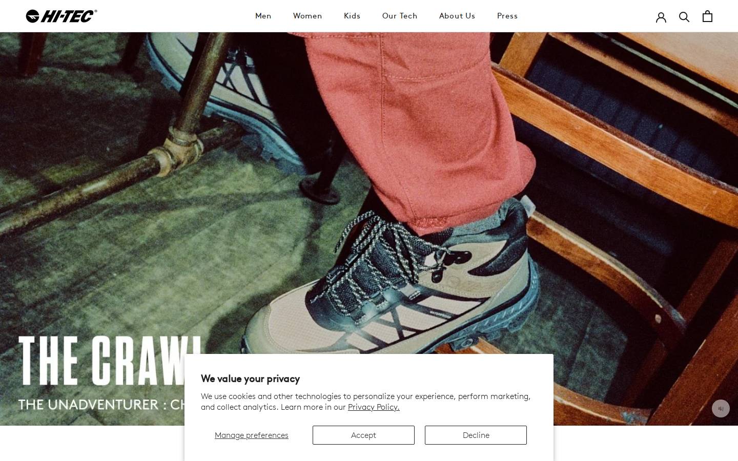 HI Tec homepage screenshot