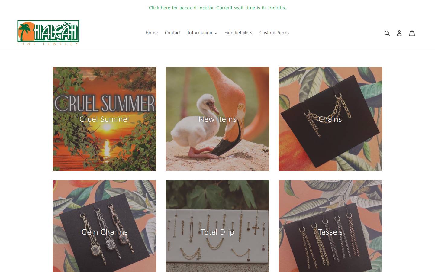 hialeahfinejewelry.com homepage screenshot