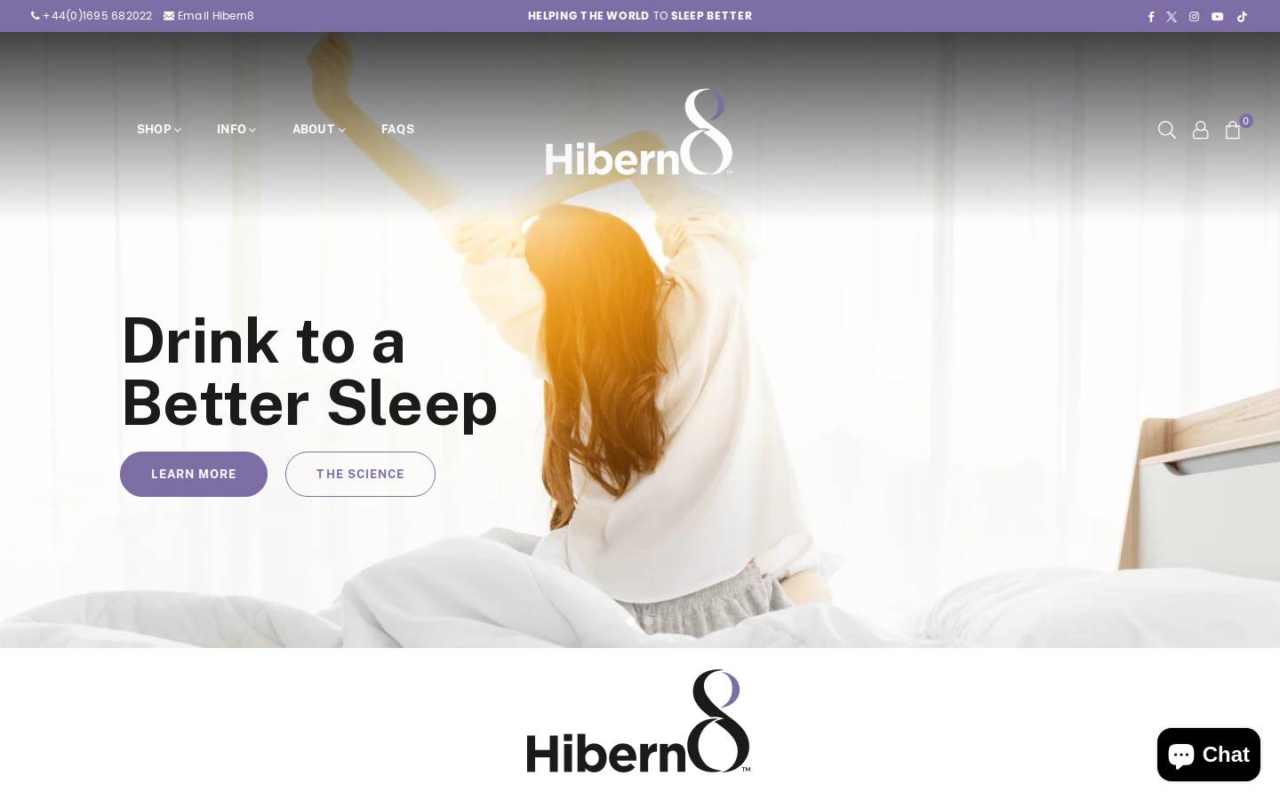 hiber-n8.com homepage screenshot