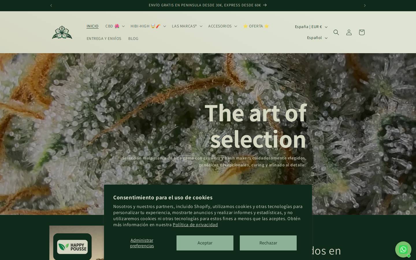 HIBISCUS SHOP homepage screenshot