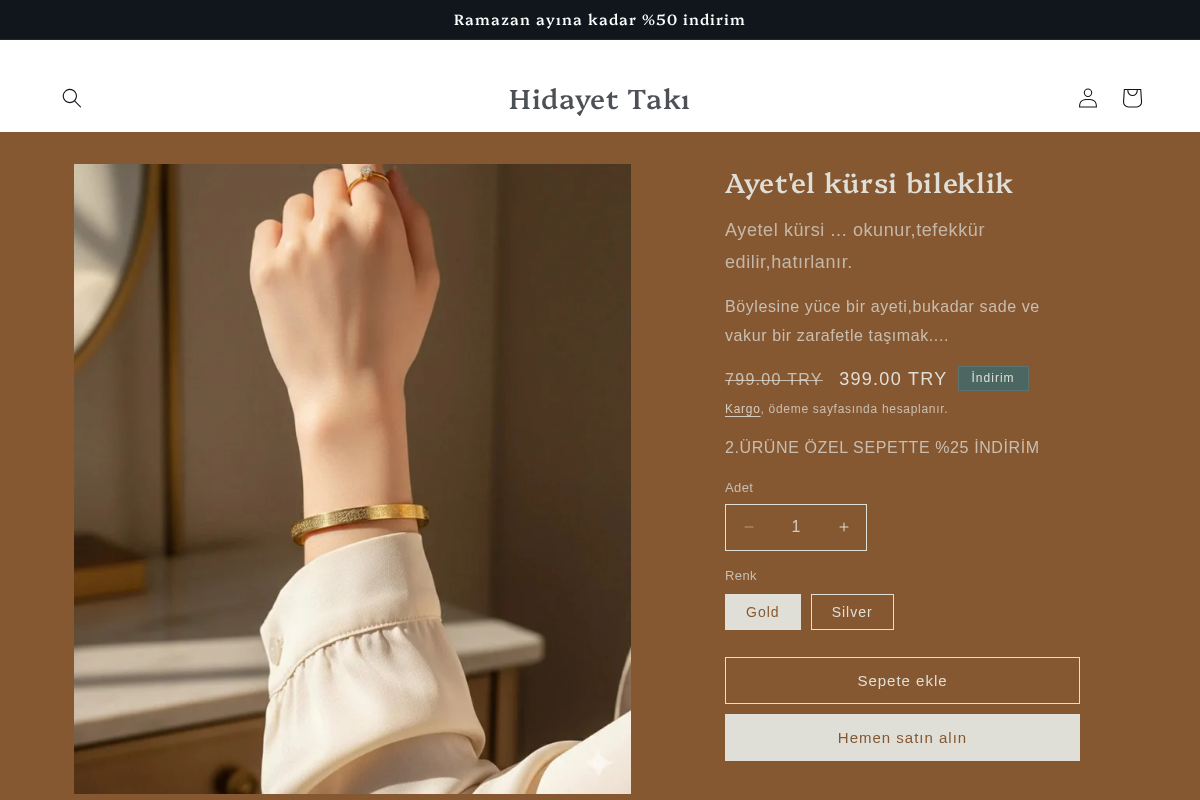 Hidayet Takı homepage screenshot