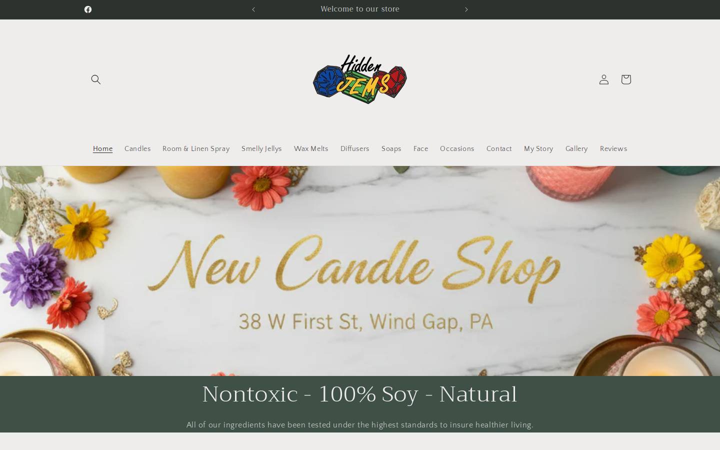 hiddenjems.store homepage screenshot