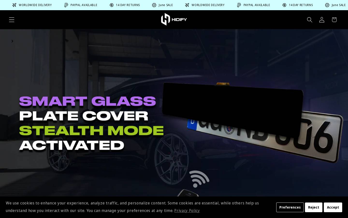 hidify.co homepage screenshot