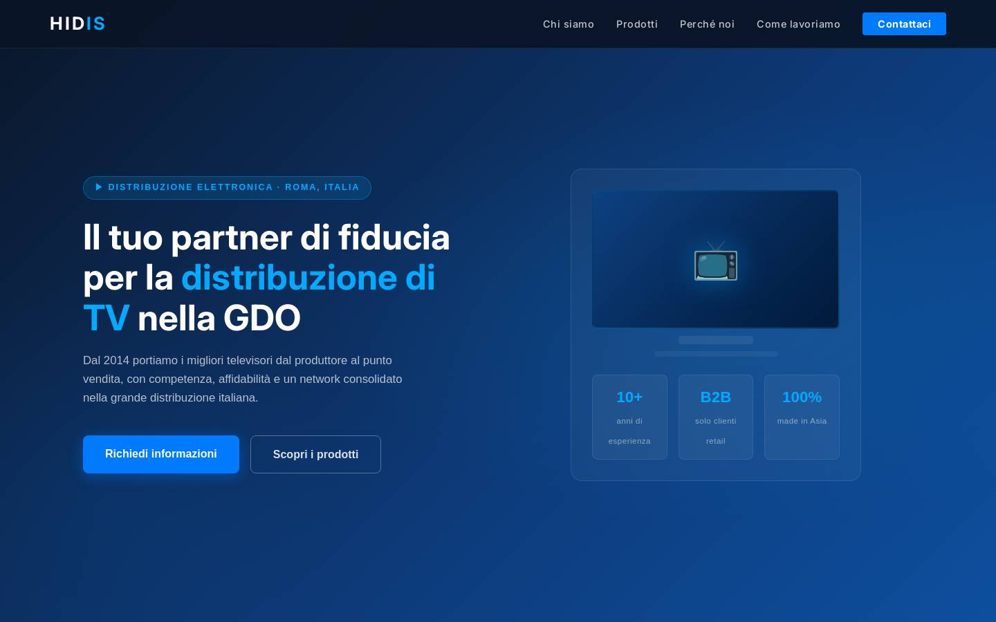 hidis.it homepage screenshot