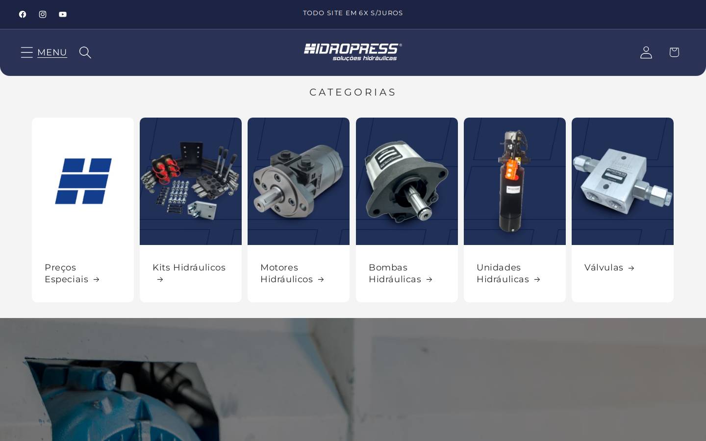 hidropress.com.br homepage screenshot