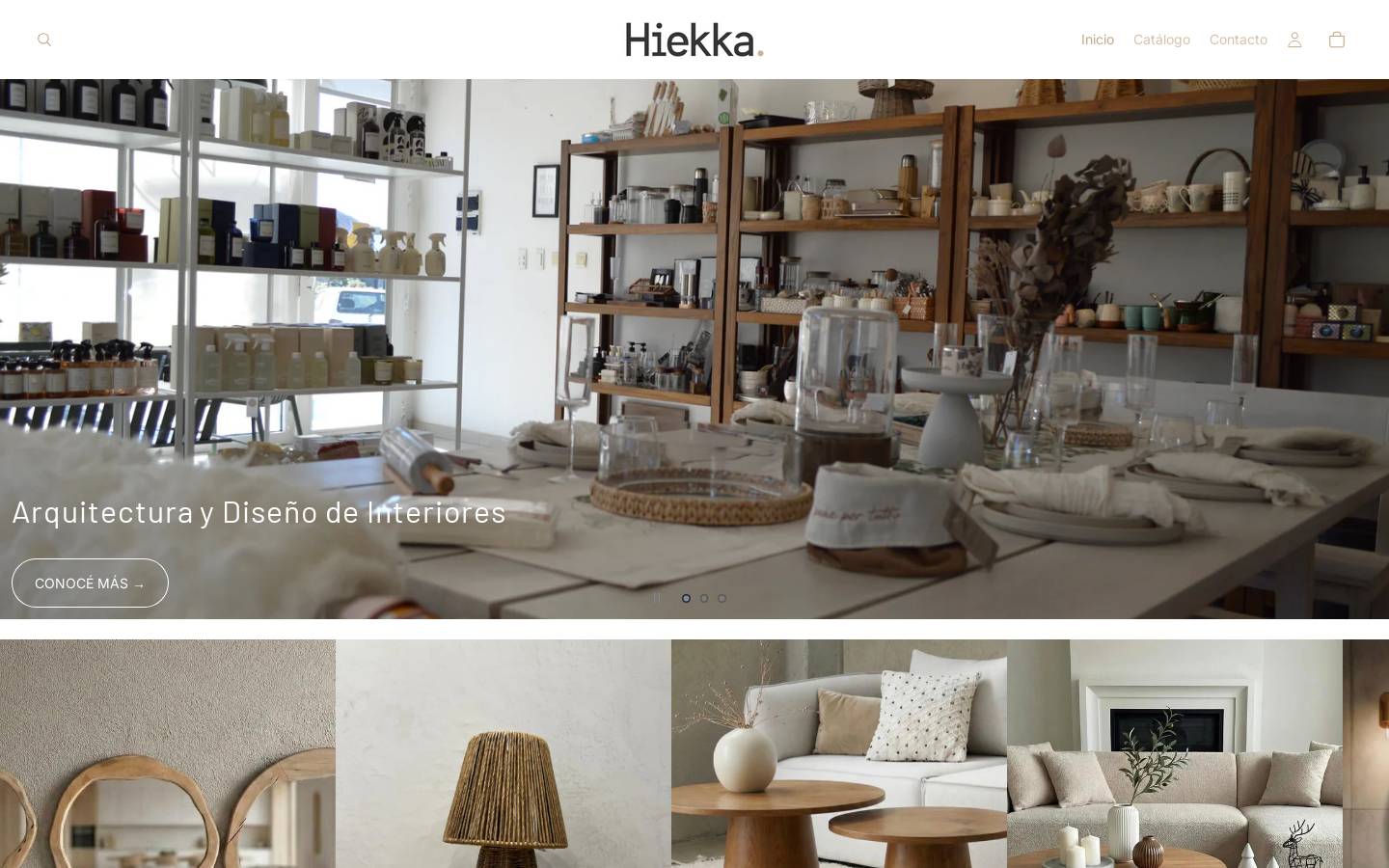 hiekka.com.ar homepage screenshot