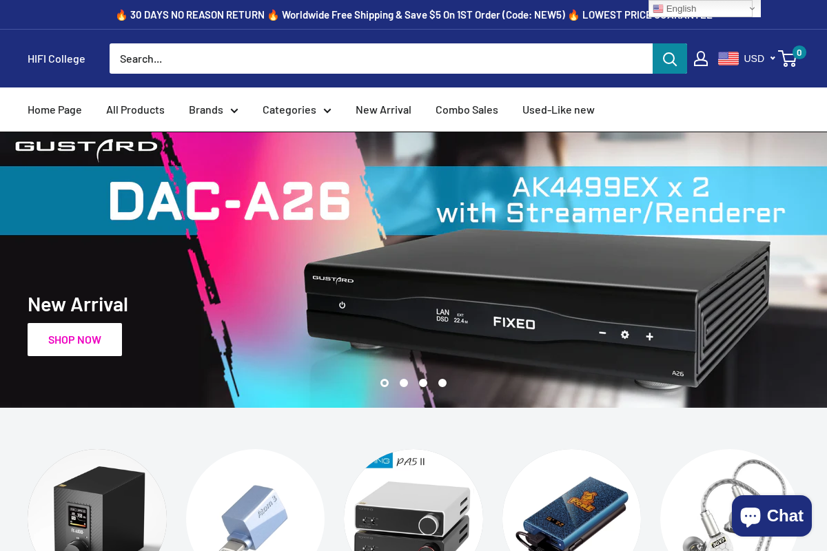 HIFI College homepage screenshot