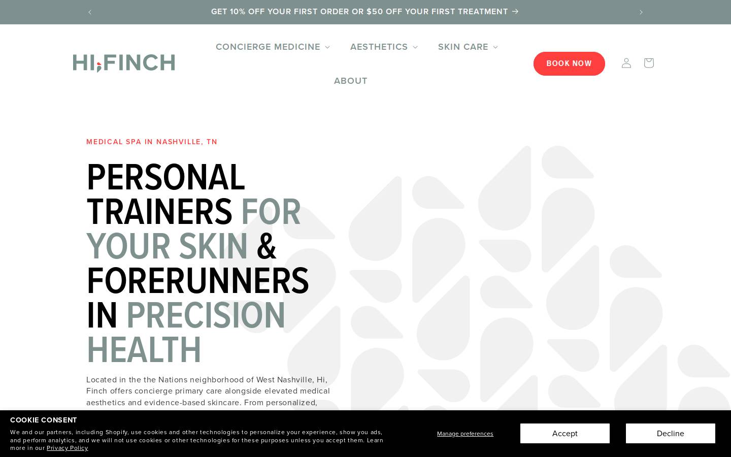 hifinch.com homepage screenshot