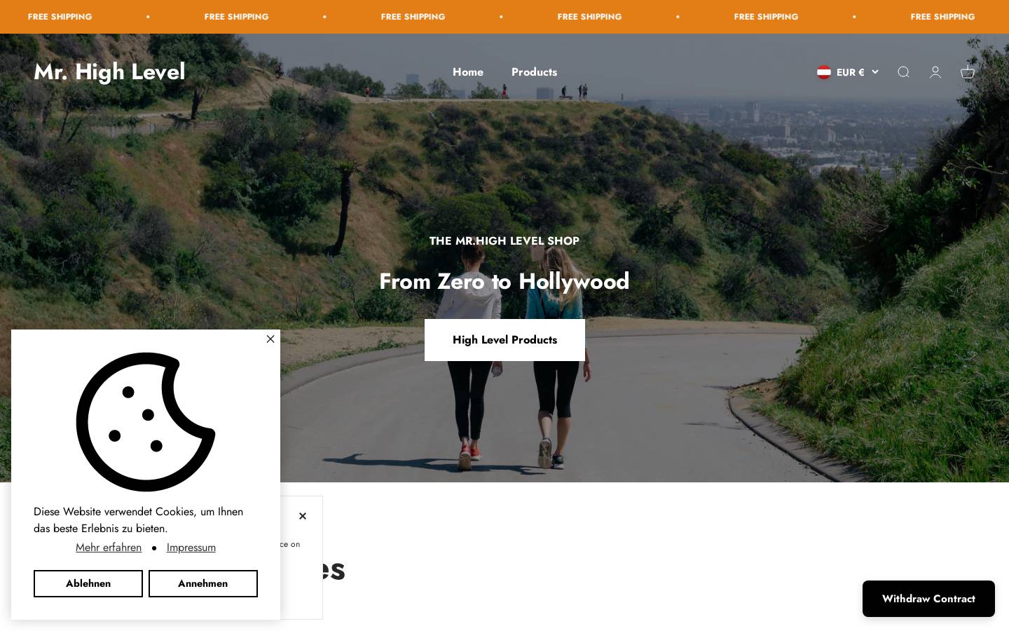 high-levl.com homepage screenshot