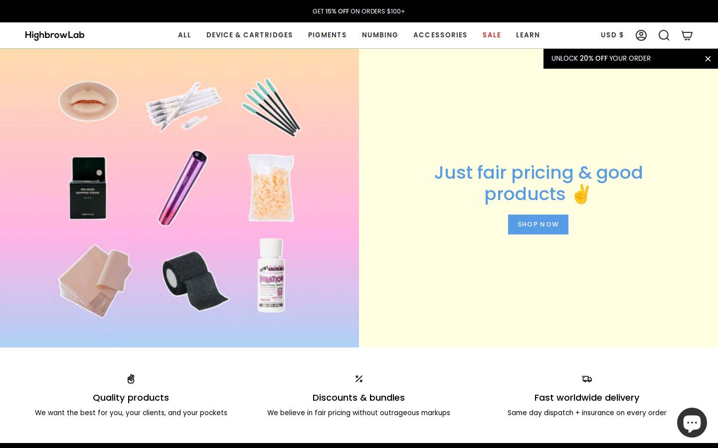 highbrowlab.com homepage screenshot