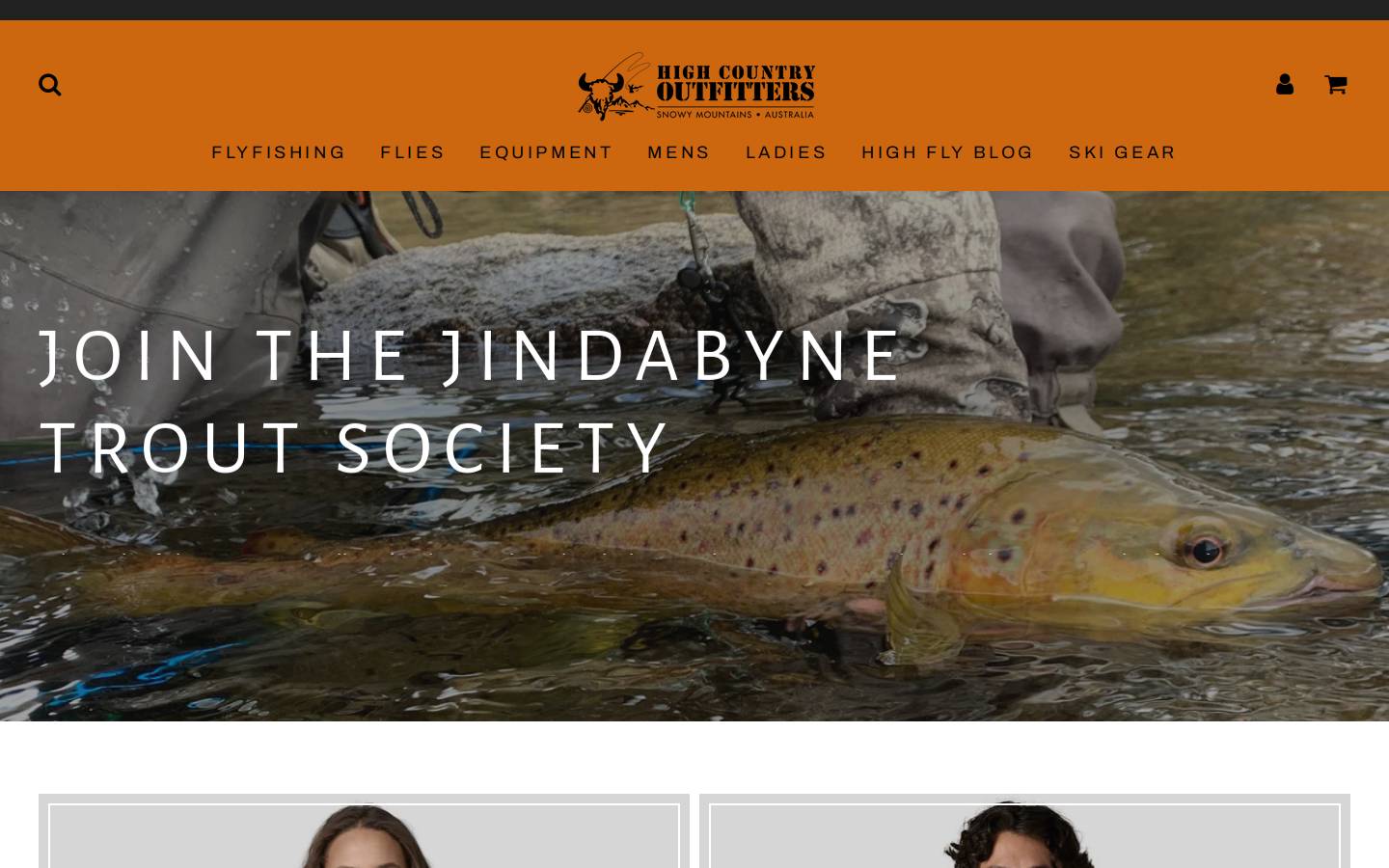 High Country Outfitters homepage screenshot