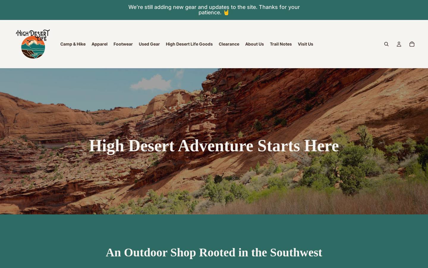 highdesertoutdoors.life homepage screenshot