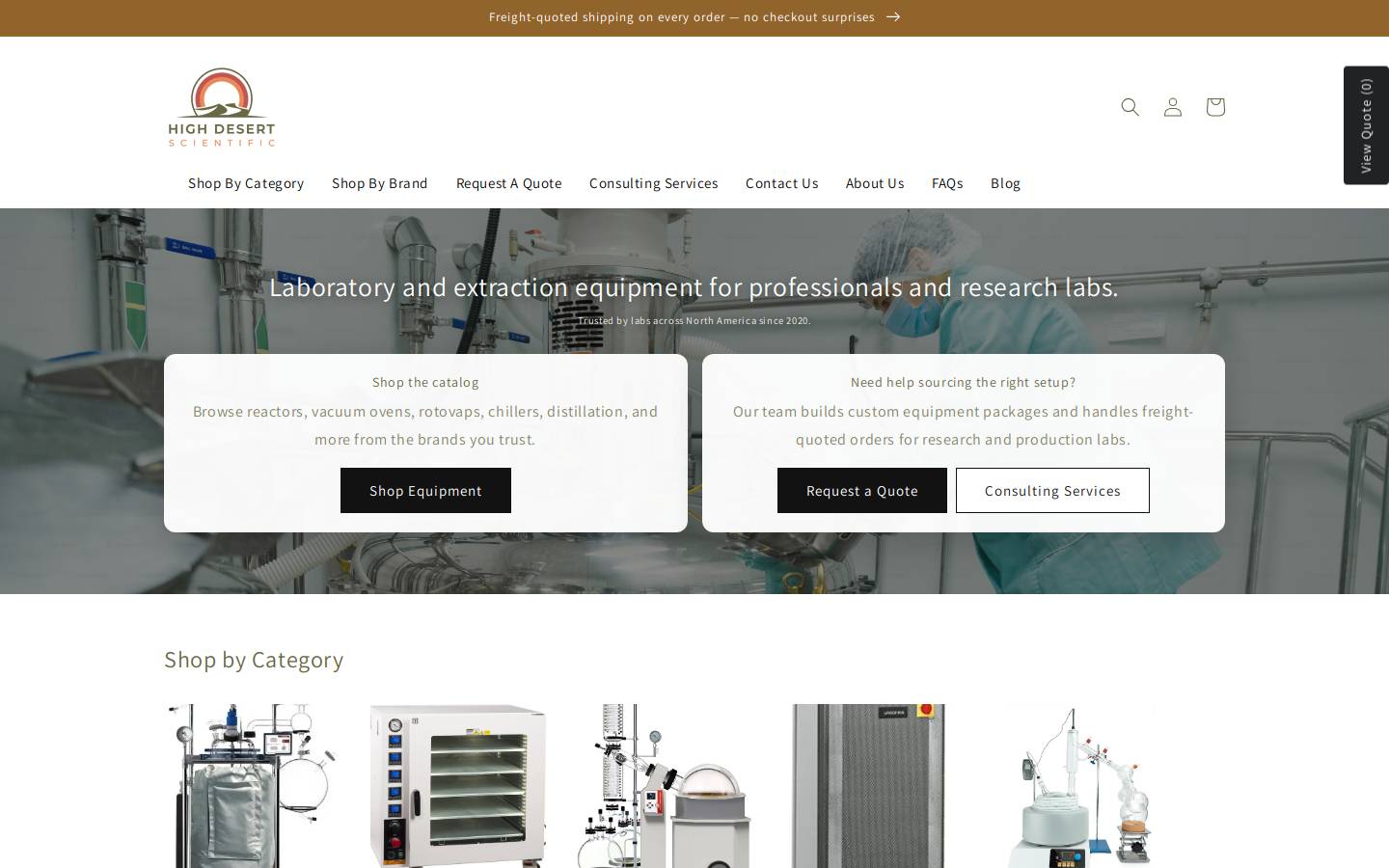 highdesertsci.com homepage screenshot