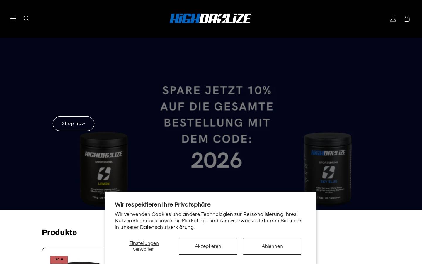 highdrolize.de homepage screenshot
