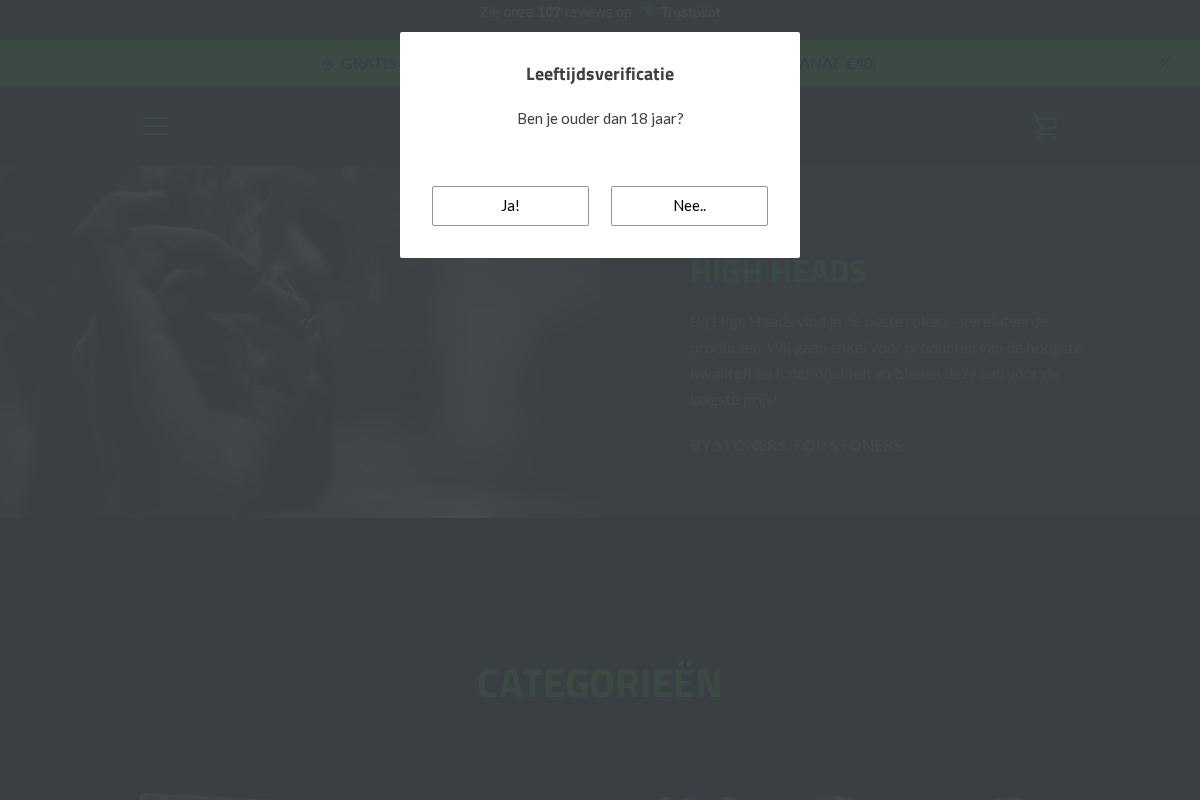 High Heads homepage screenshot