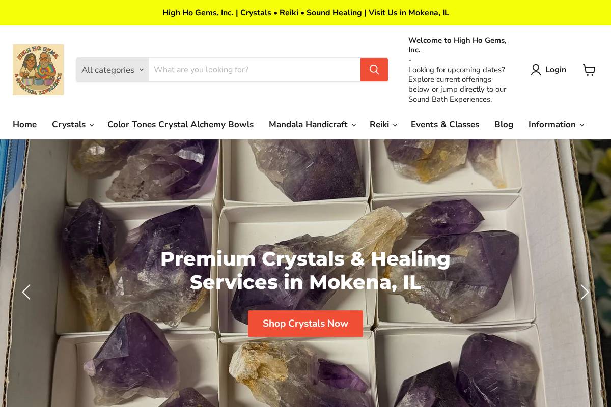 highhogems.com homepage screenshot