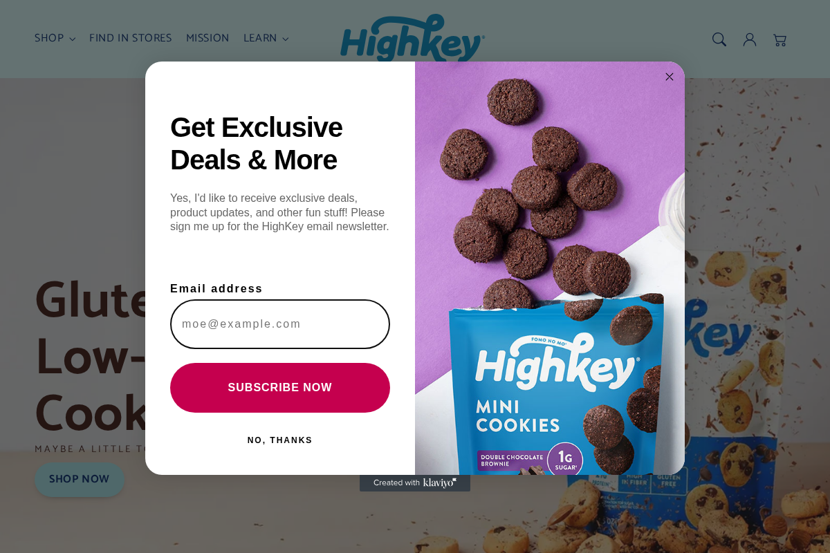 HighKey homepage screenshot