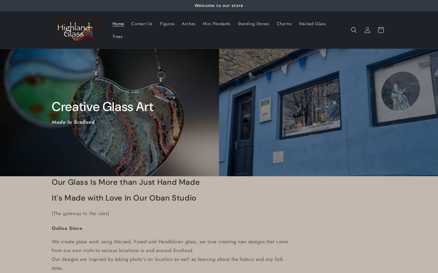 highlandglass.co.uk homepage screenshot