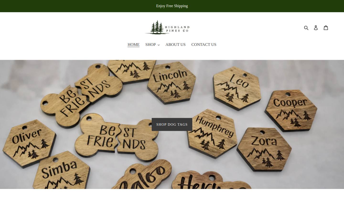 highlandpinesco.com homepage screenshot