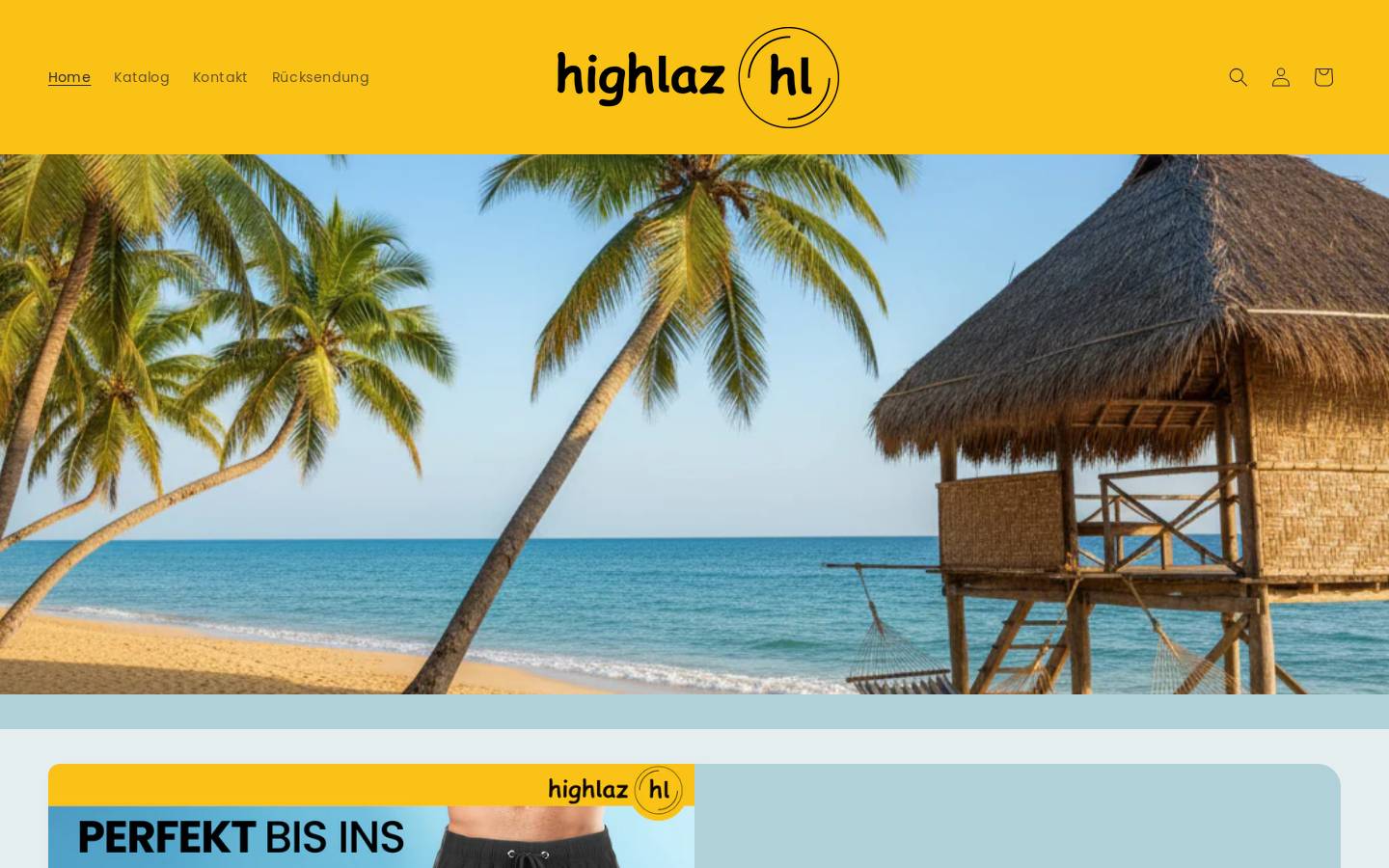 highlaz.com homepage screenshot