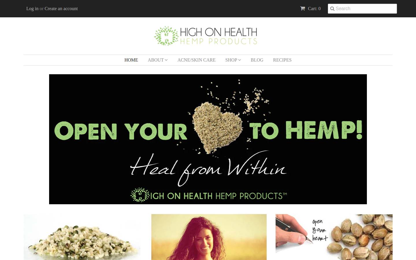 highonhealth.ca homepage screenshot