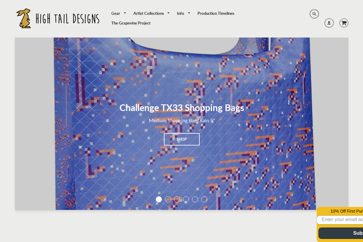 High Tail Designs homepage screenshot