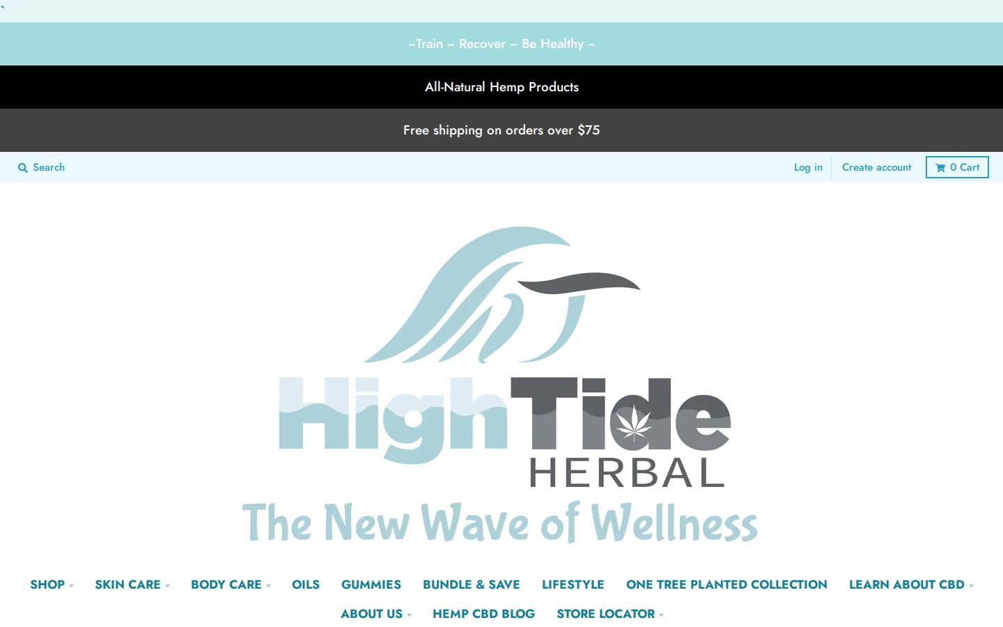 hightideherbal.com homepage screenshot