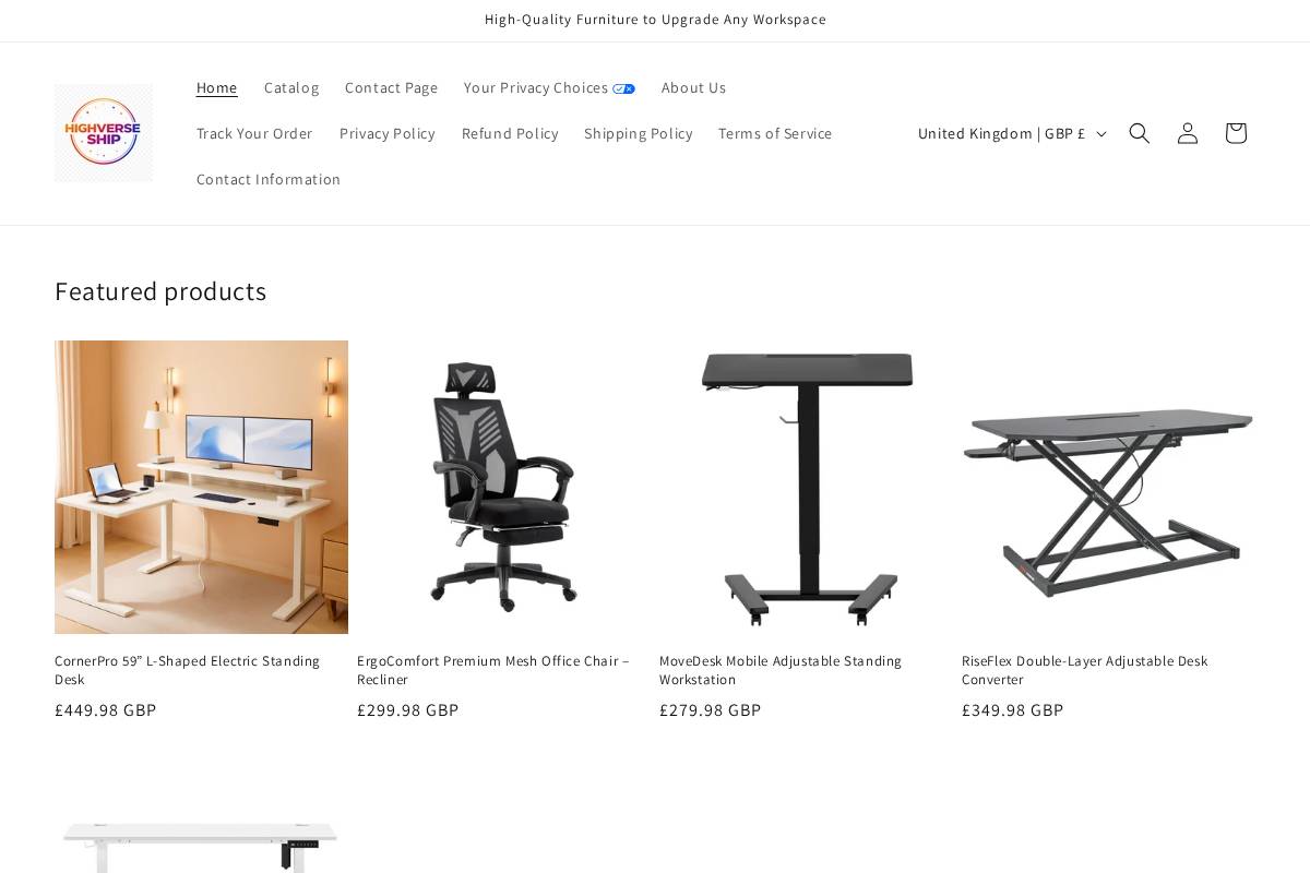 highverseship.com homepage screenshot