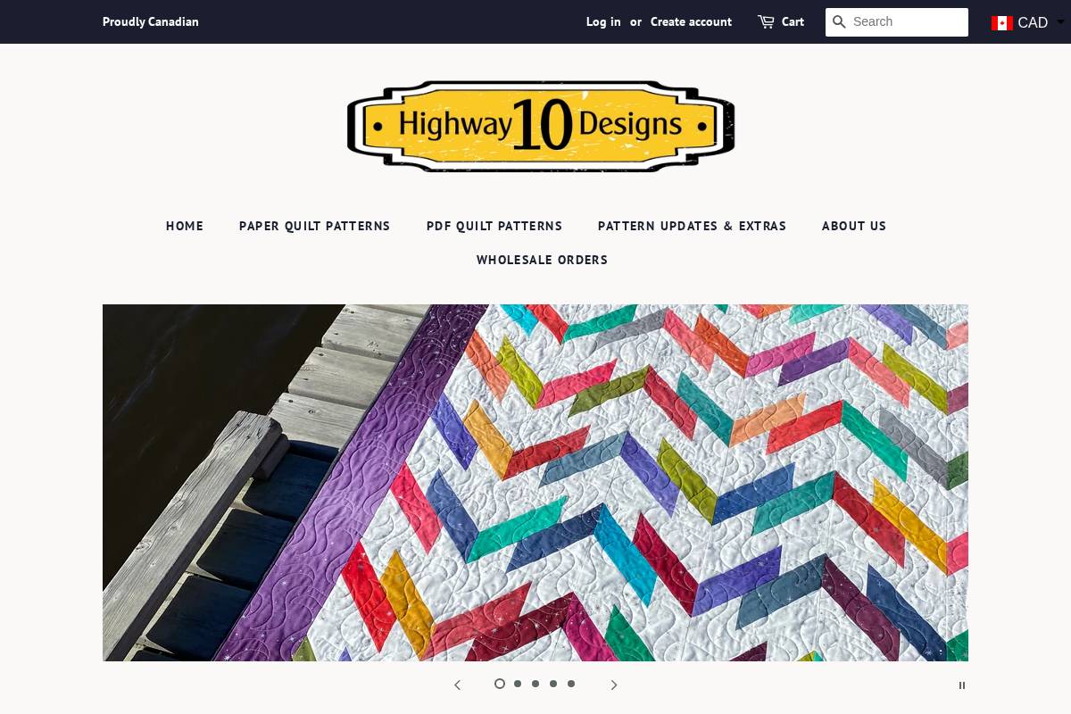 highway10designs.com homepage screenshot