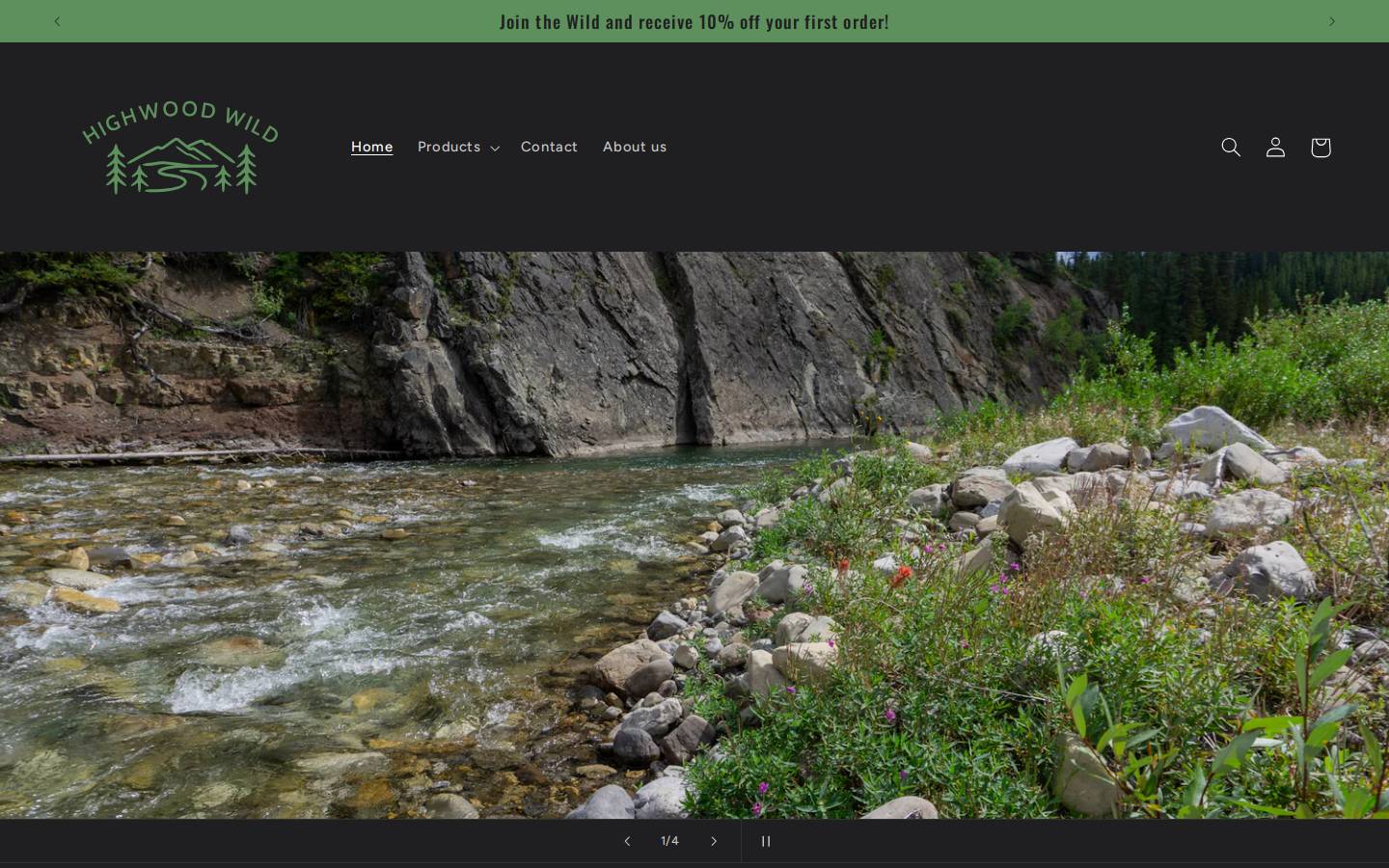 highwoodwild.ca homepage screenshot