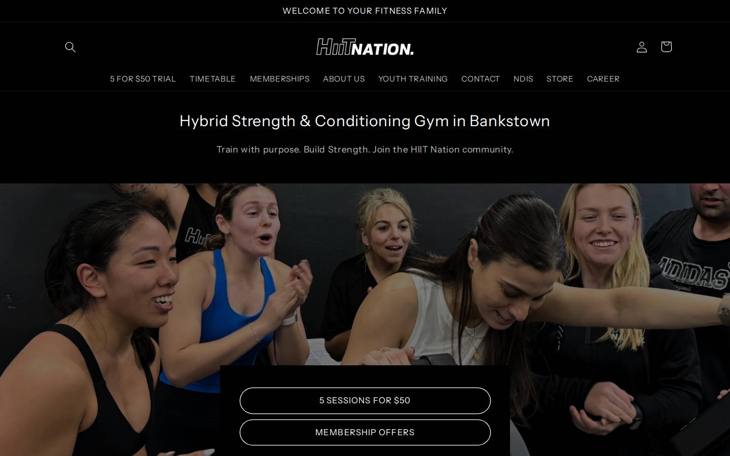 hiitnationau.com.au homepage screenshot