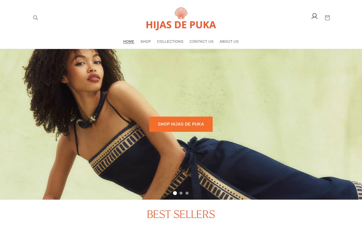 hijasdepuka.com homepage screenshot
