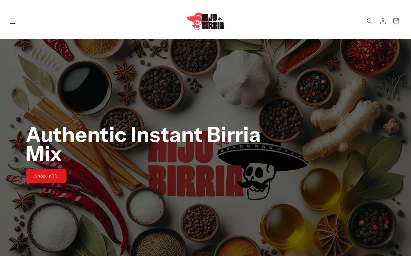 hijodebirria.com homepage screenshot