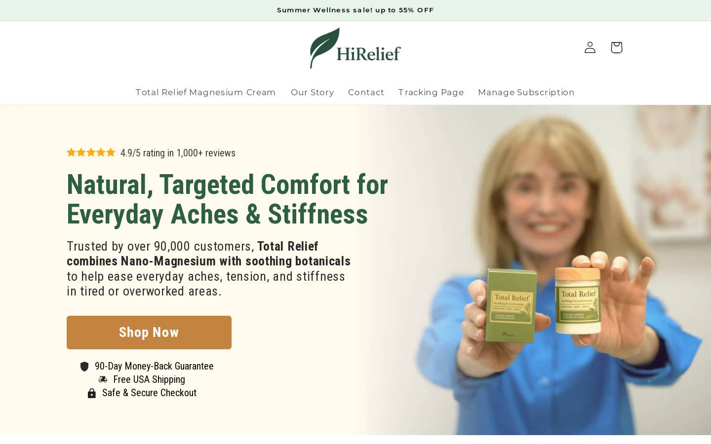 hijoints.com homepage screenshot