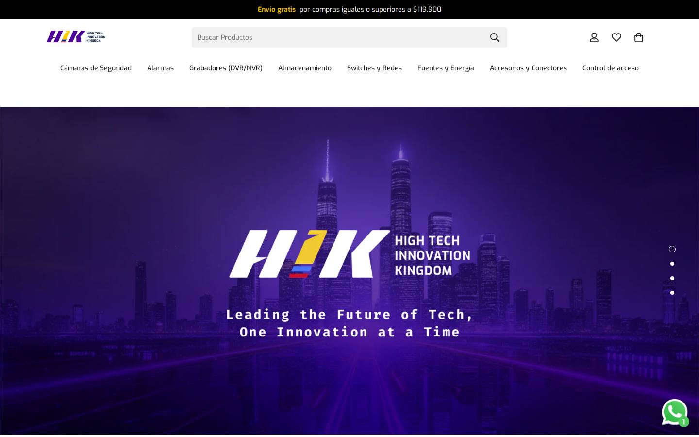hikcolombia.com homepage screenshot
