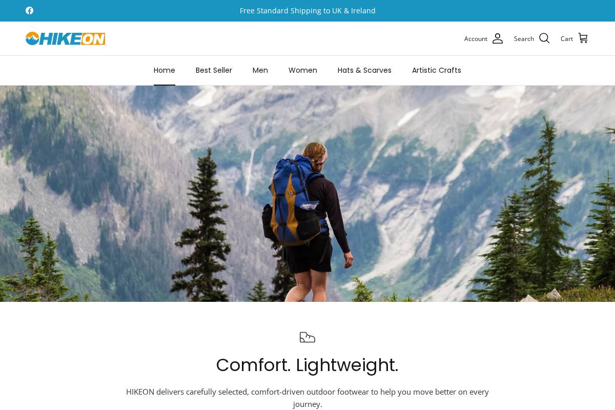 hikeon.uk homepage screenshot