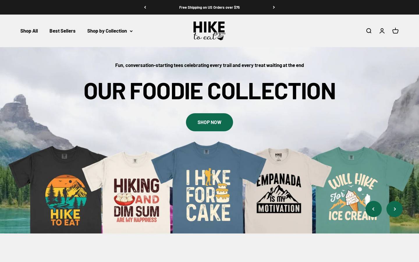 hiketoeat.com homepage screenshot