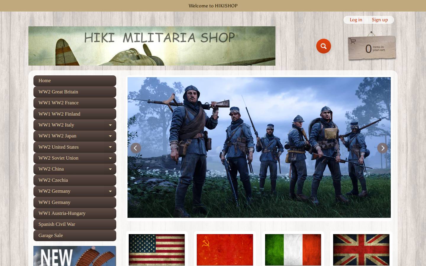 Hikishop homepage screenshot