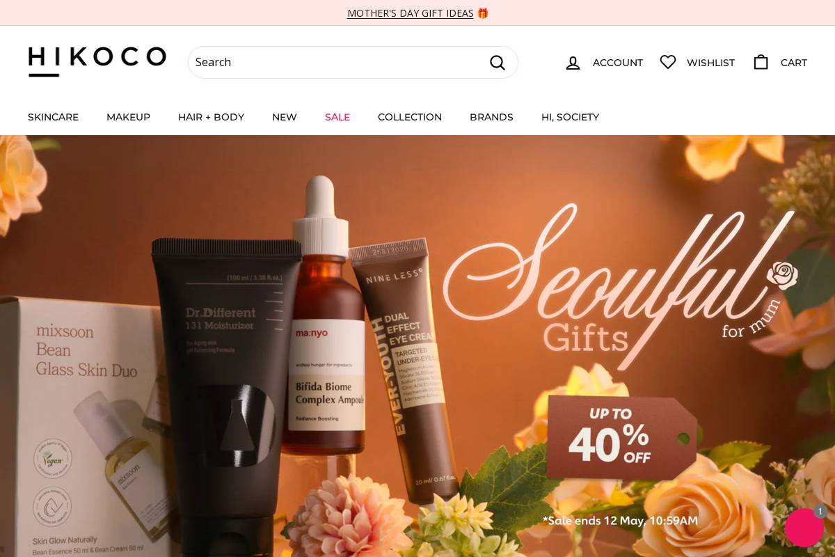 hikoco.com homepage screenshot