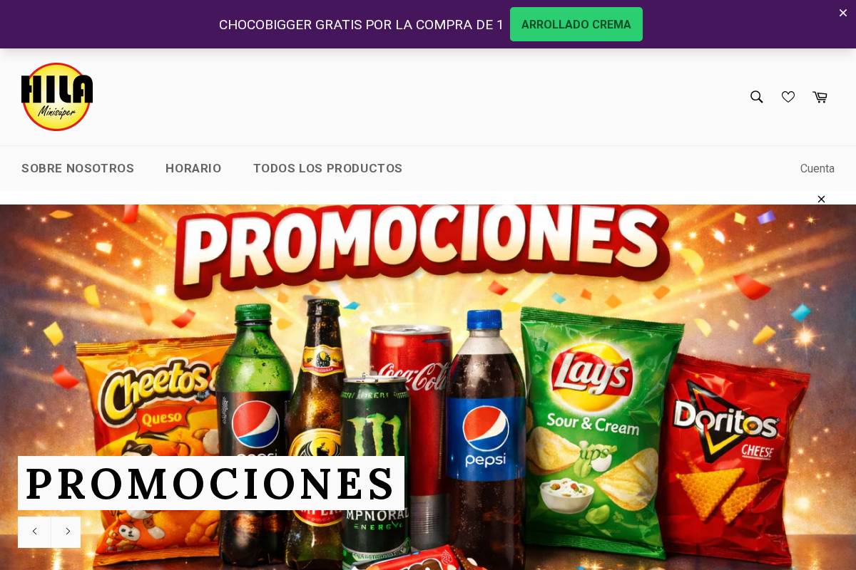 hilaminisuper.com homepage screenshot