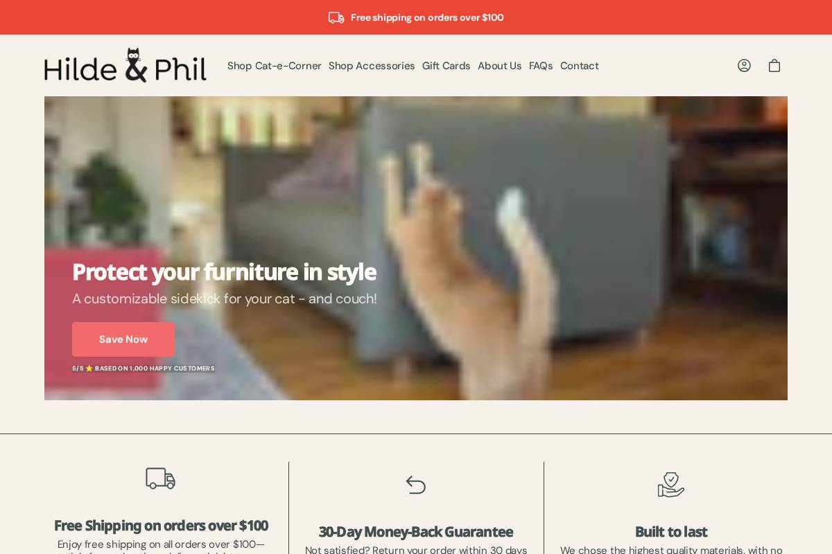 hilde-phil.com homepage screenshot